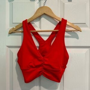 Alo wild thing bra size S red hot summer